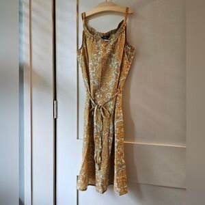 J. Crew XS 100% Cotton ☀️ Summer Dress EUC Paisley, Orange and Mint